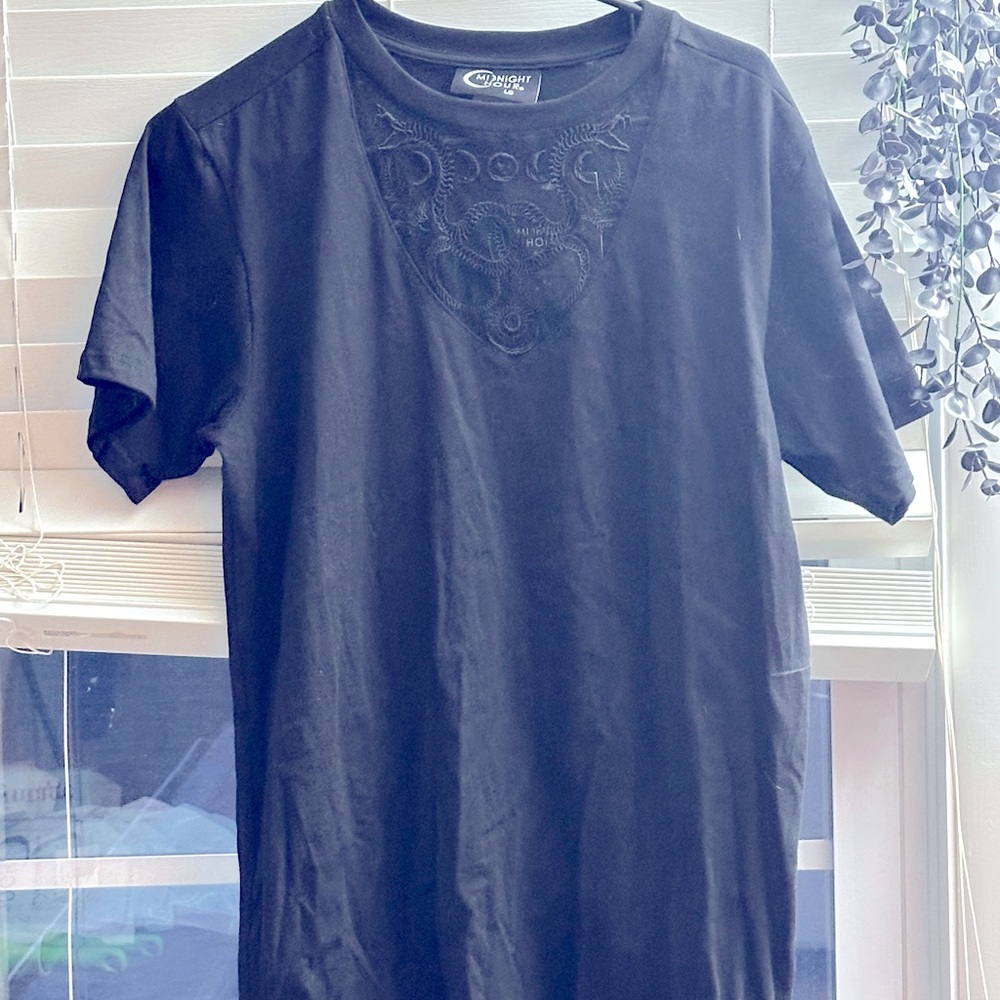 Black Graphic Men's Shirt